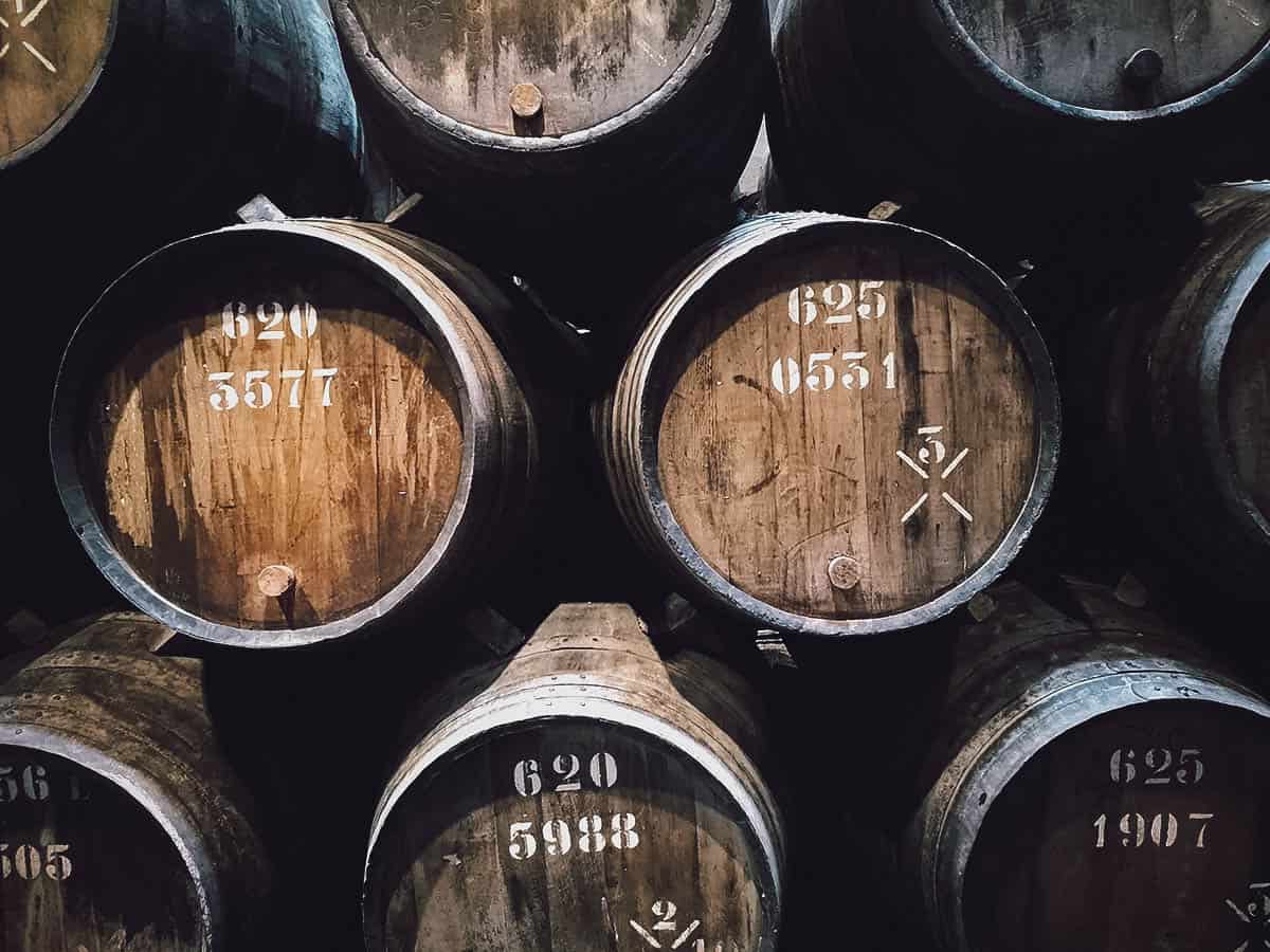 Port barrels at Taylor's Port