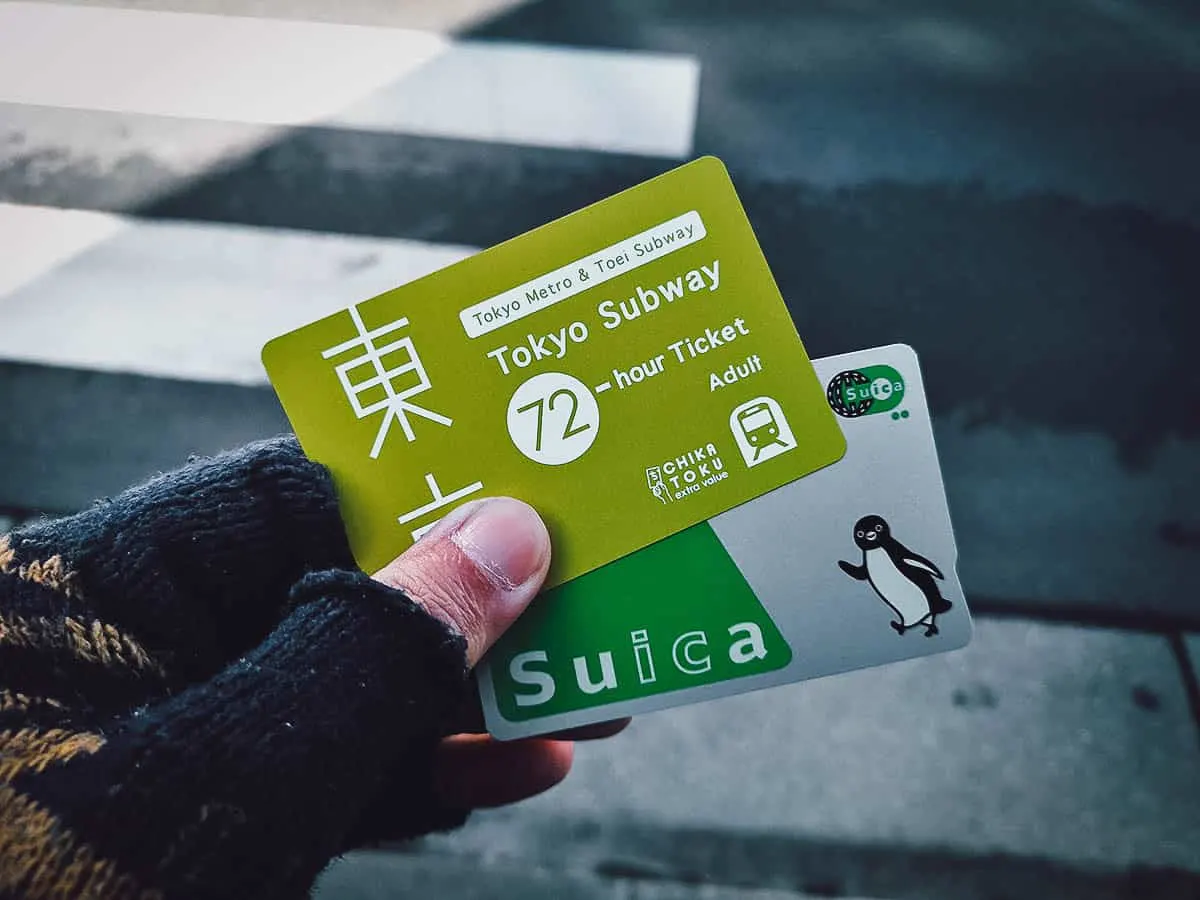Tokyo Travel Guide Tokyo Subway Ticket and a Suica IC Card