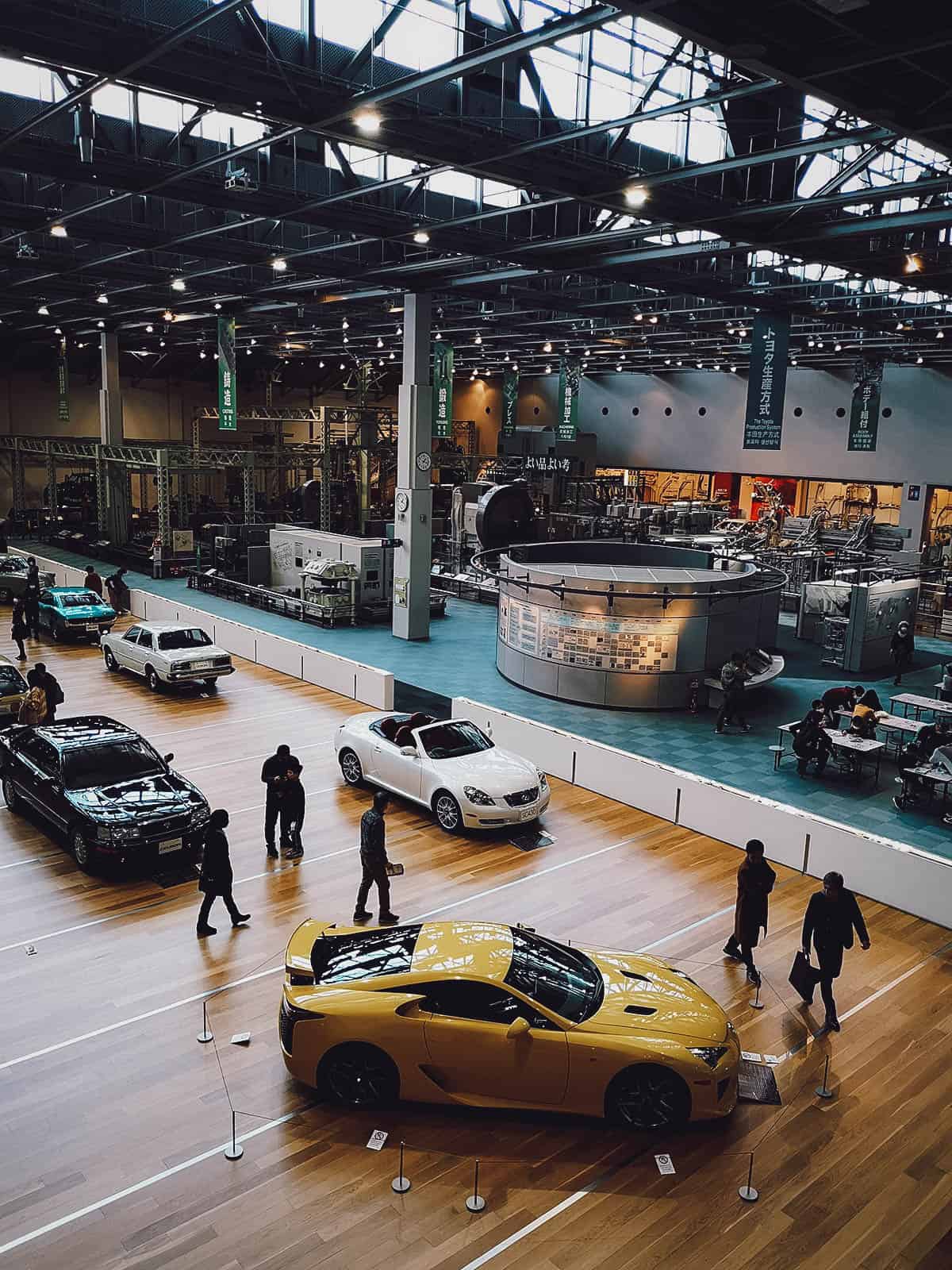 Car exhibit at Toyota Techno Museum