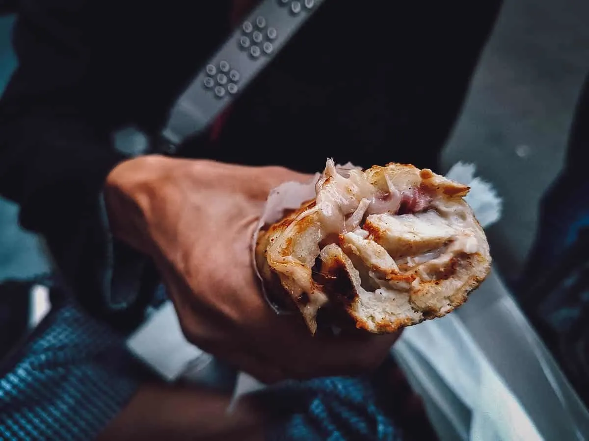 French Lady sandwich at Bors GasztroBar, a modern Eastern European street food restaurant in District VII, Budapest