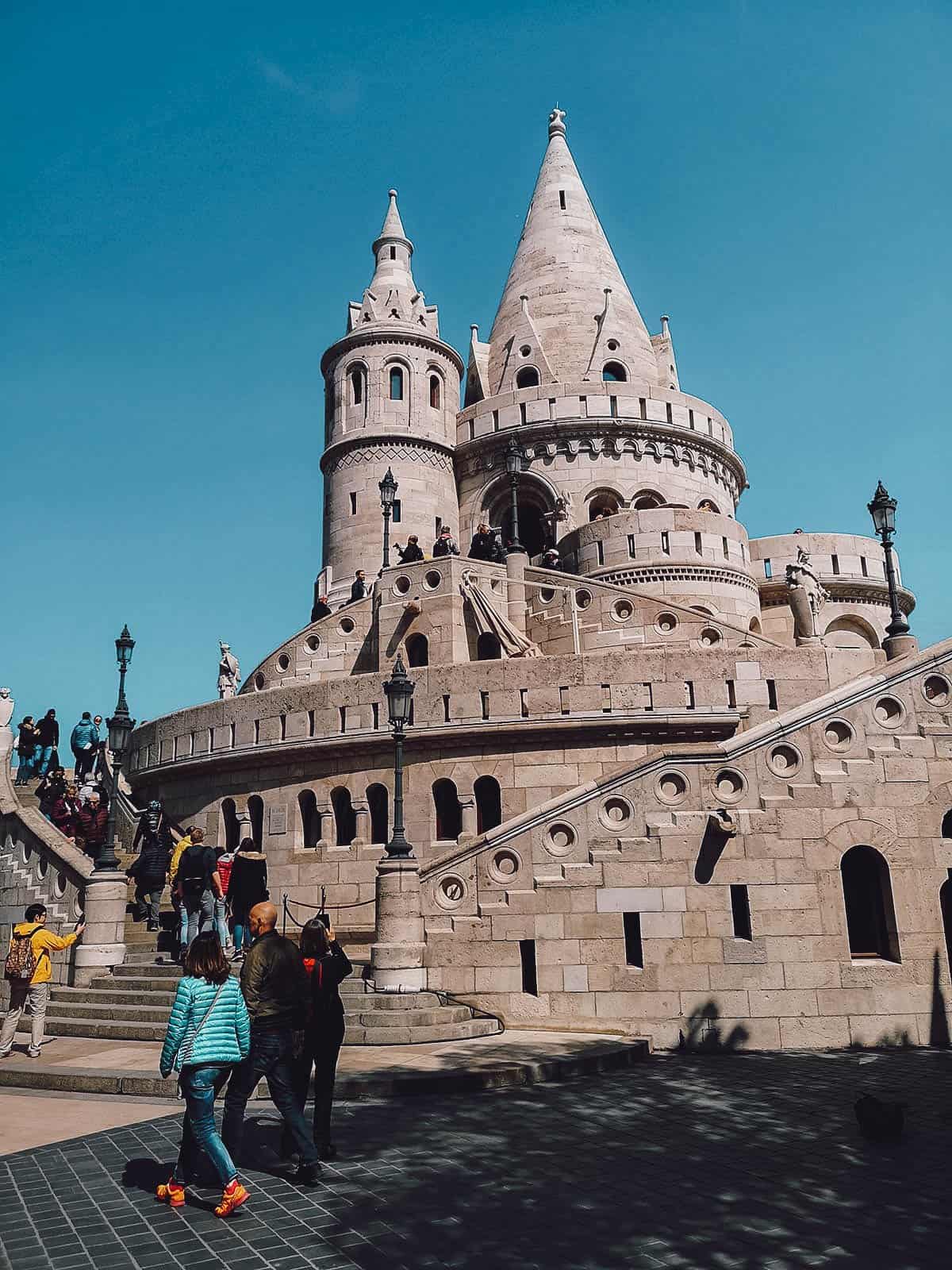 Fisherman's Bastion on Castle Hill in Budapest, Hungary