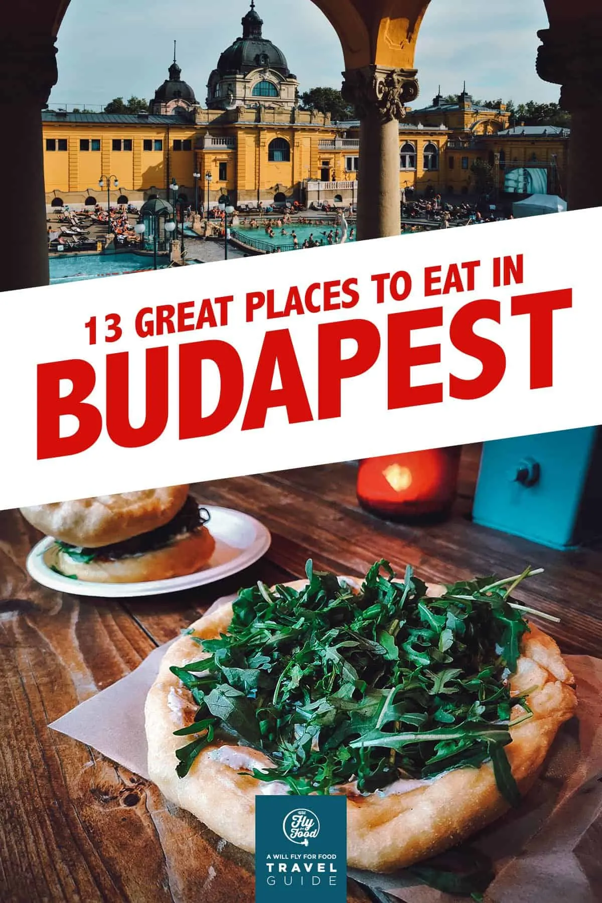 Szechenyi thermal baths and langos from one of the best street food restaurants in Budapest