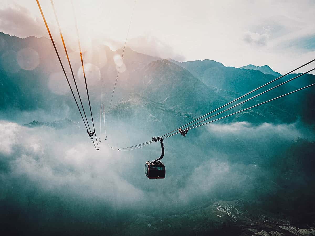 Fansipan Mountain range in Sapa, Vietnam