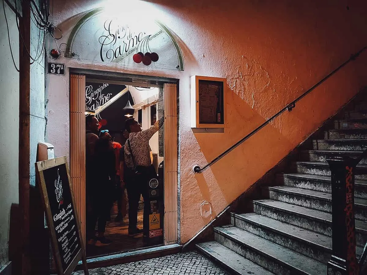 Ginginha do Carmo in Lisbon, Portugal