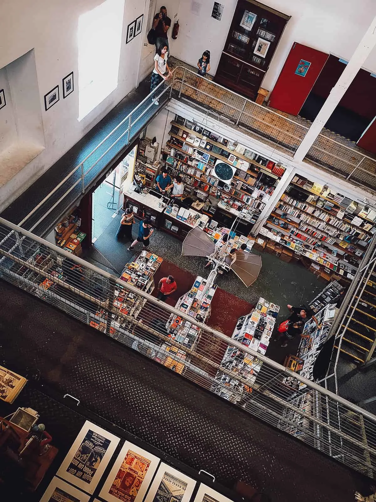 Huge bookshop at an old printing press