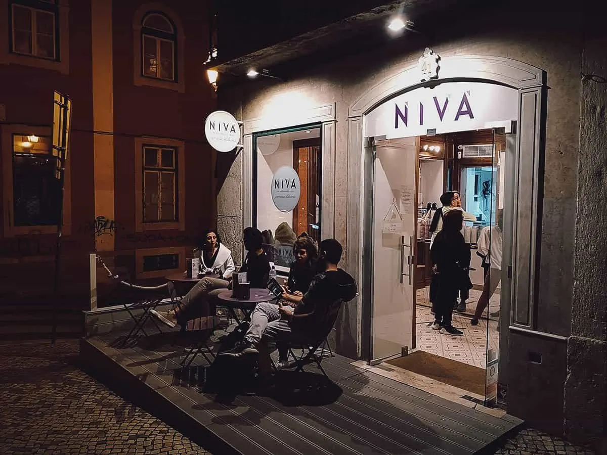 Niva Gelato in Lisbon, Portugal