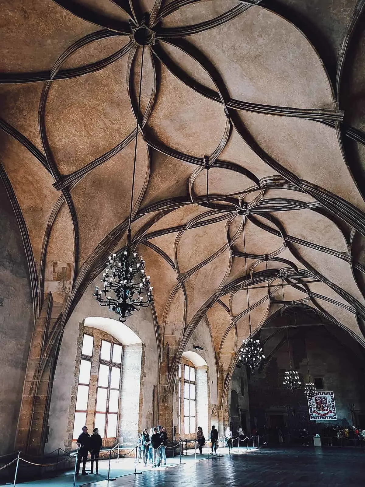 Inside the Old Royal Palace in Prague, Czechia