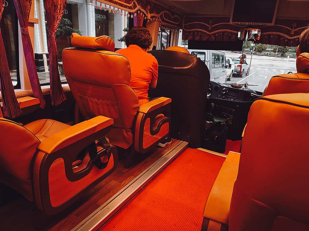 VIP-Class bus from the Sapa Express bus company