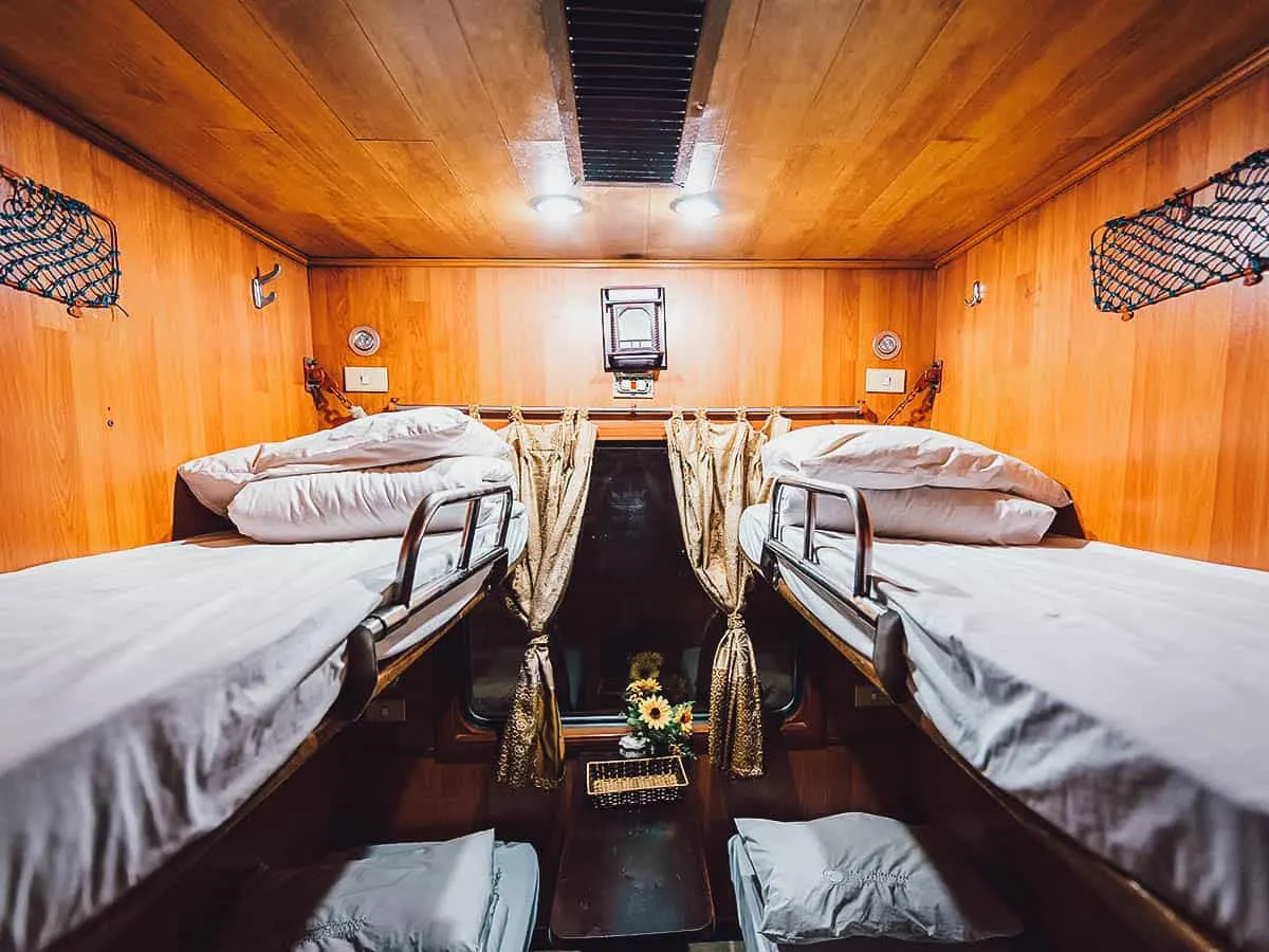 Hanoi to Sapa sleeper car on Vietnam Railways