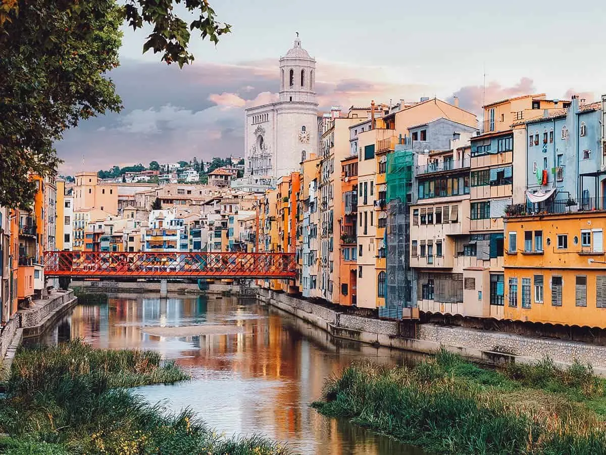View from Onyar River in Girona