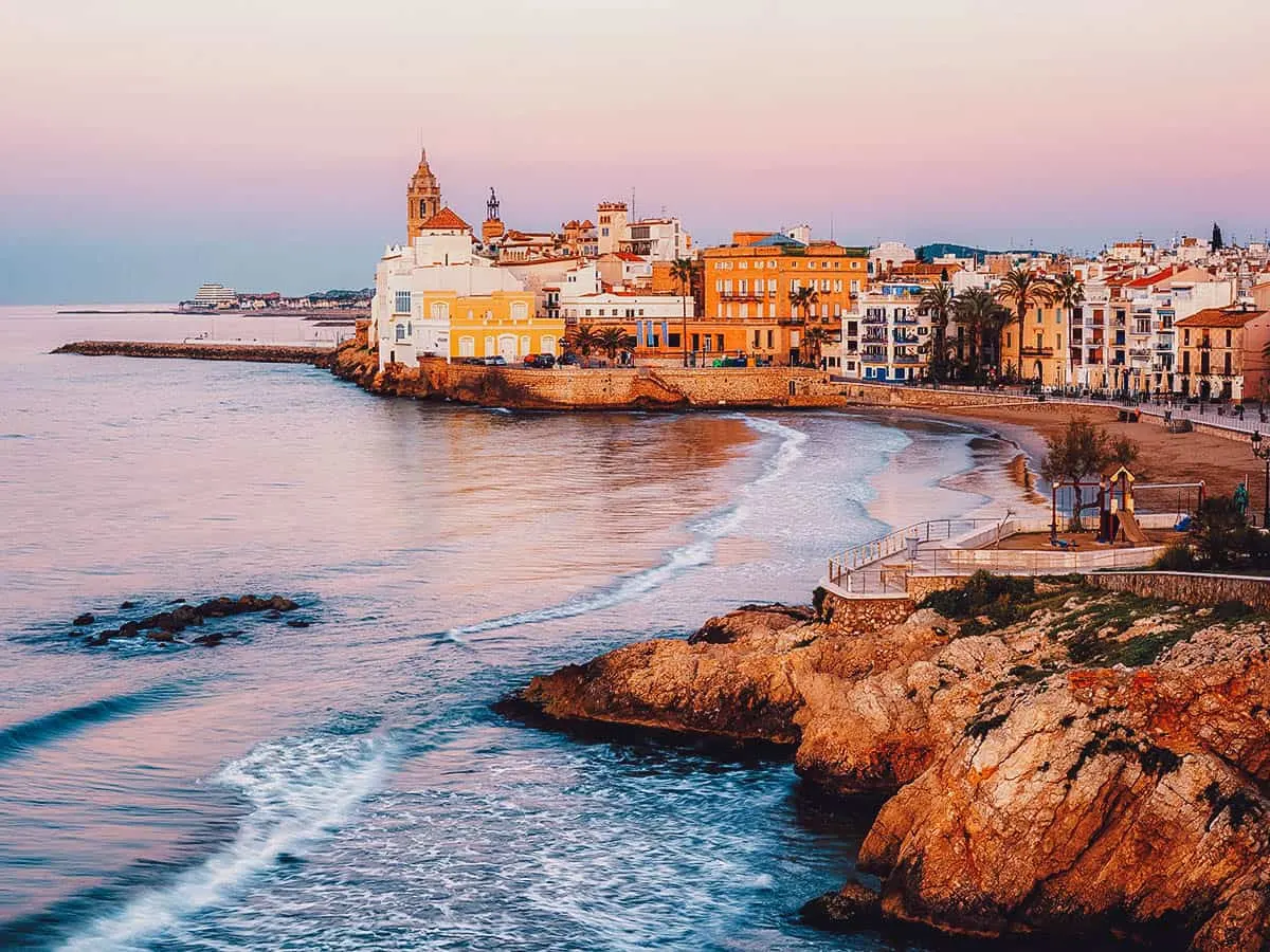 Coastal view in Sitges