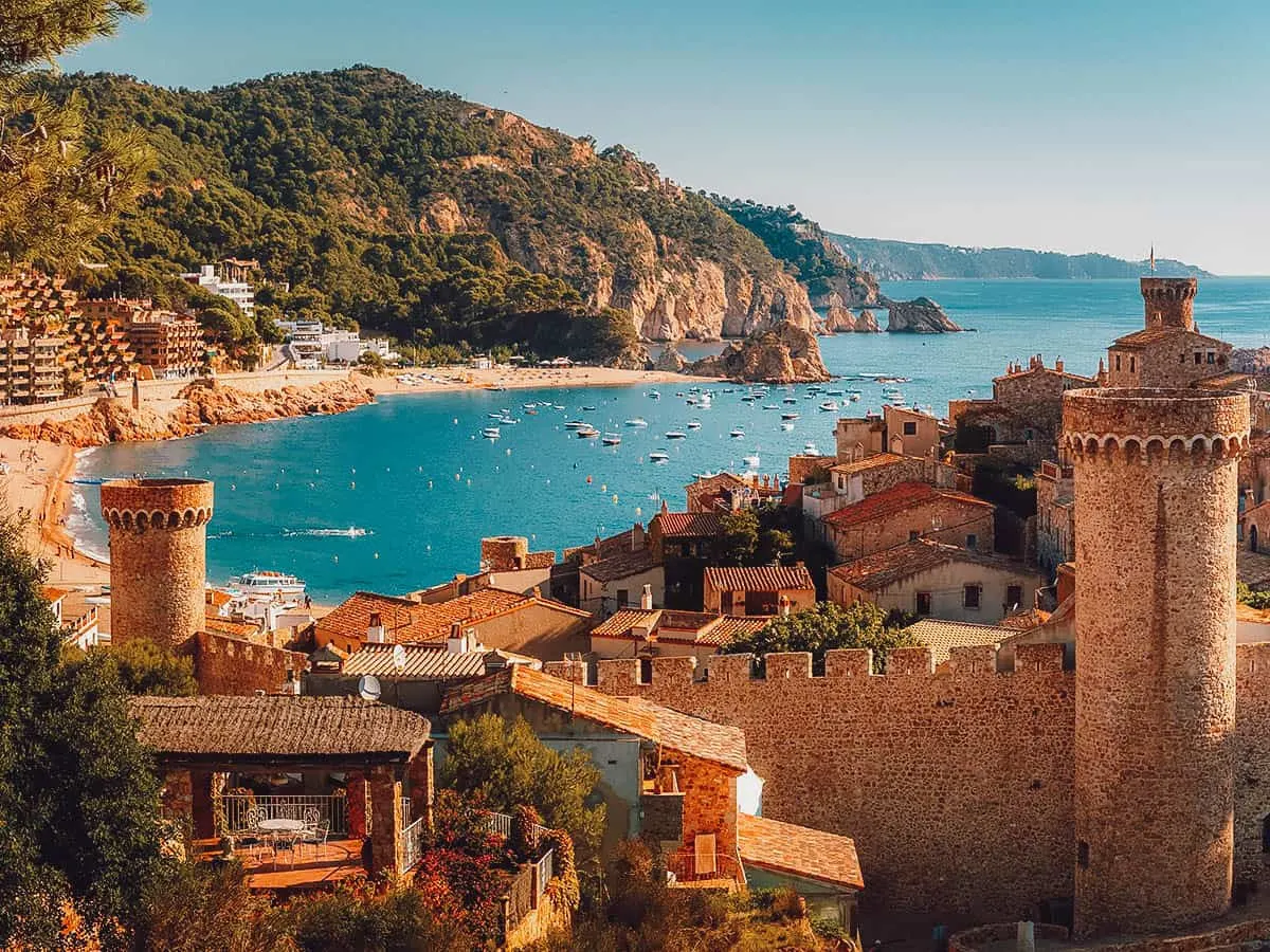 View from castle in Tossa de Mar