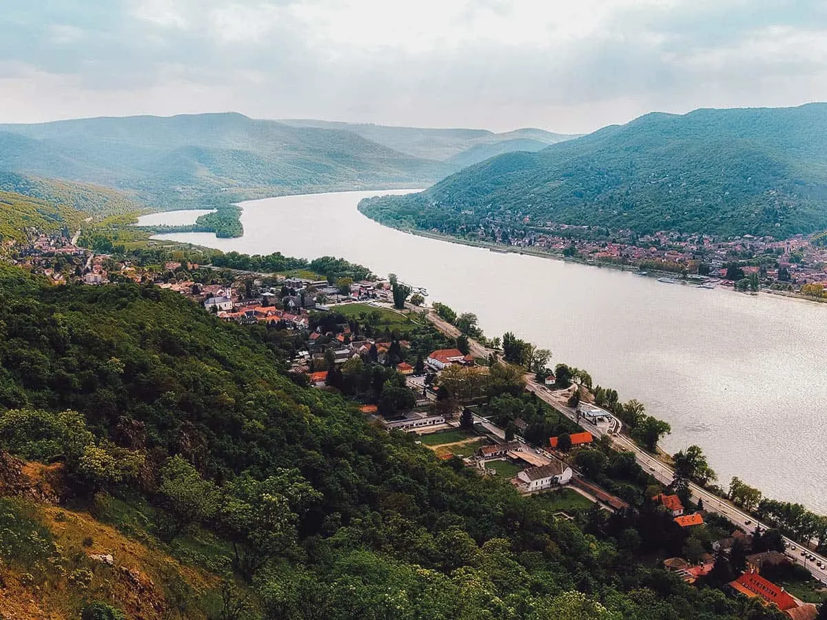 Budapest Travel Guide Day Trips from Budapest: View at Visegrad in Hungary