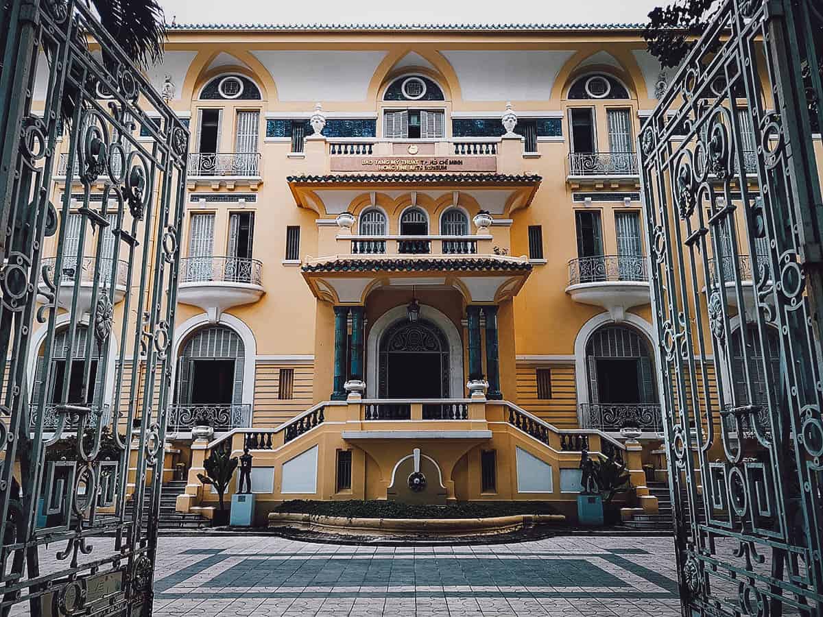 Entrance to the Ho Chi Minh City Museum of Fine Arts