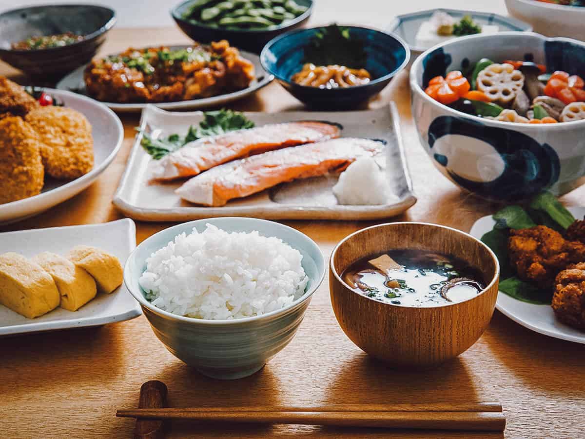 Home-cooked Japanese meal