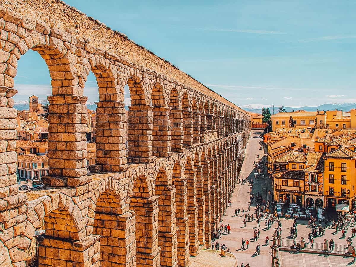 Roman aqueduct in Segovia