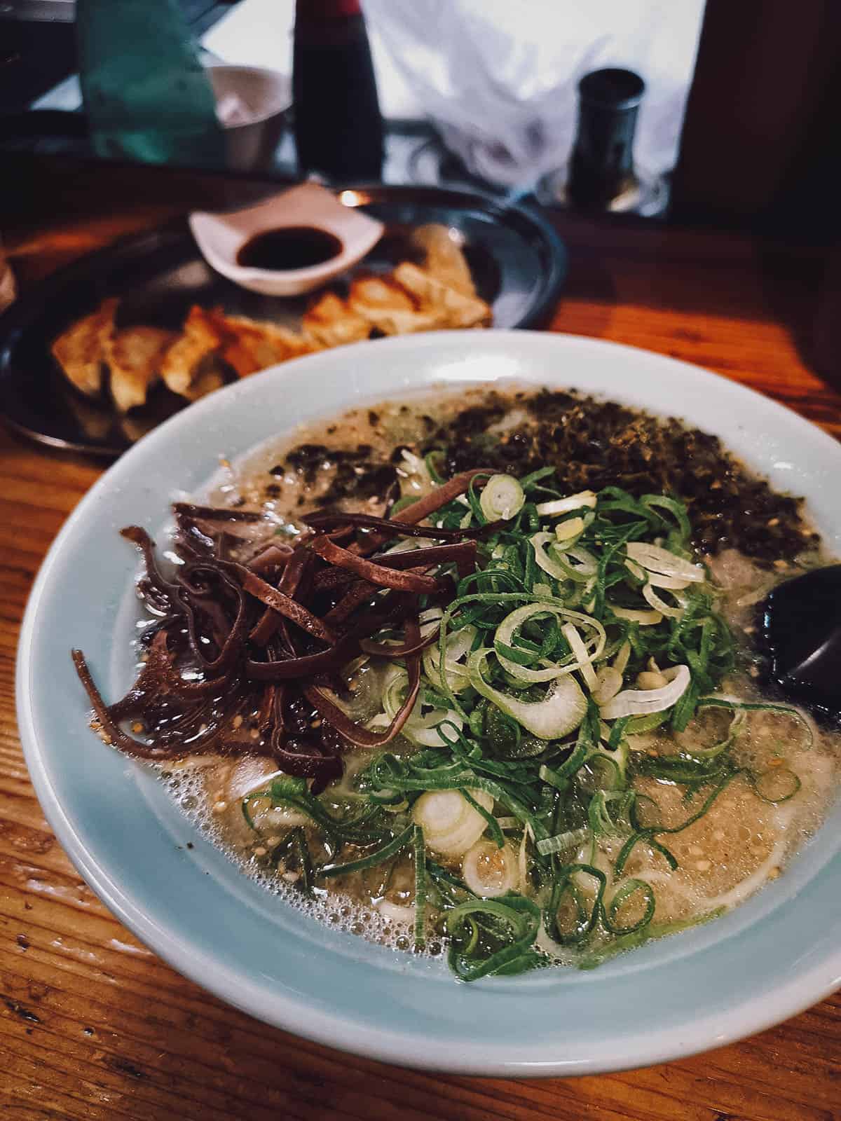 Bowl of ramen in Fukuoka