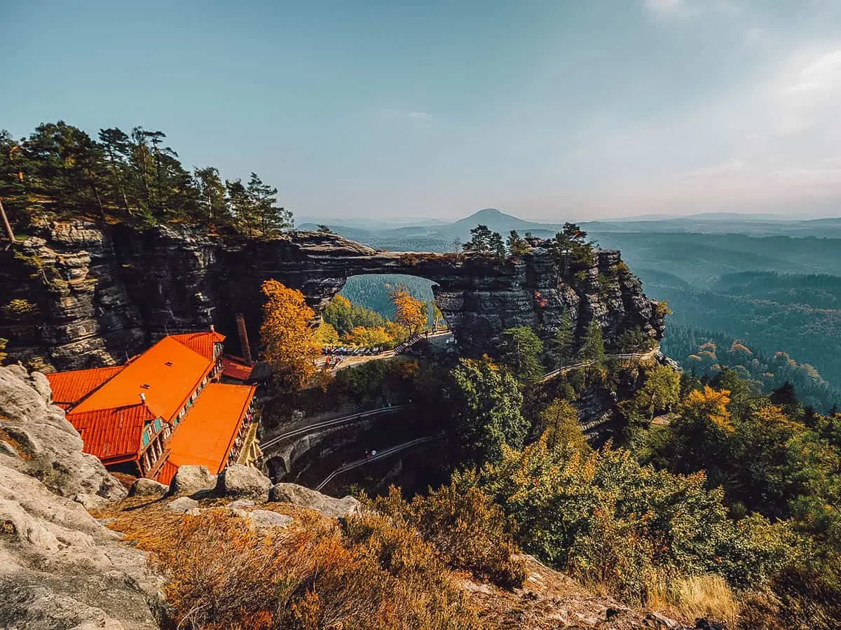 Prague Travel Guide View at Bohemian Switzerland National Park in Czechia