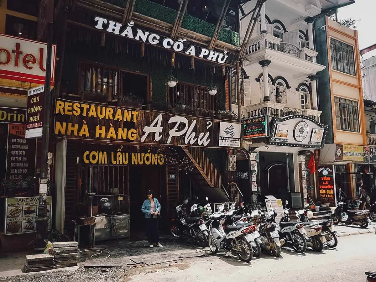 A Phu Restaurant in Sapa, Vietnam A Phu Restaurant exterior