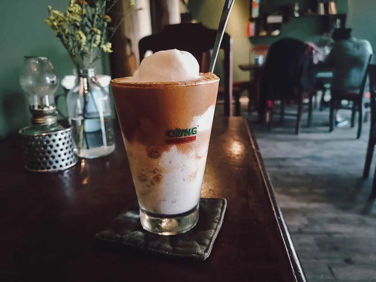 Dao Coffee in Sapa, Vietnam Coconut coffee