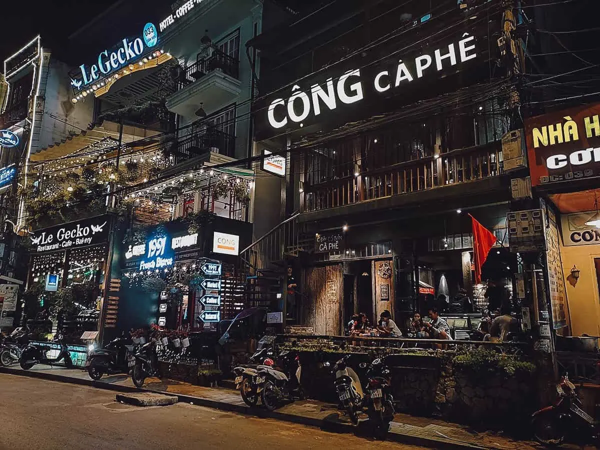 Dao Coffee in Sapa, Vietnam Cong Ca Phe exterior