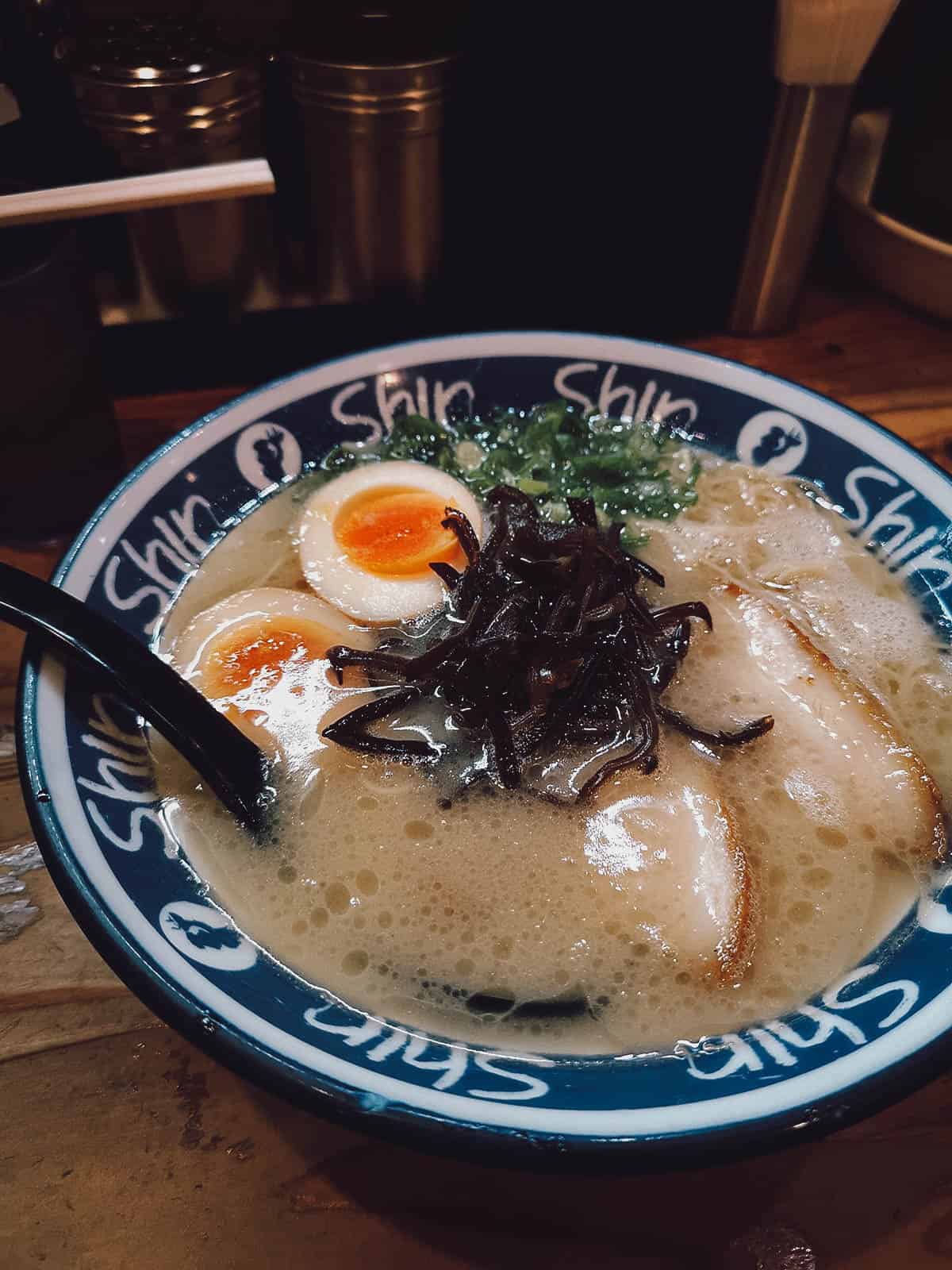 Bowl of ramen in Fukuoka