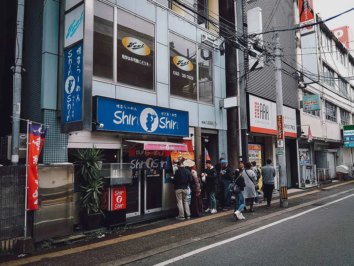 The Best Fukuoka Food and Restaurants Shin Shin exterior in Fukuoka
