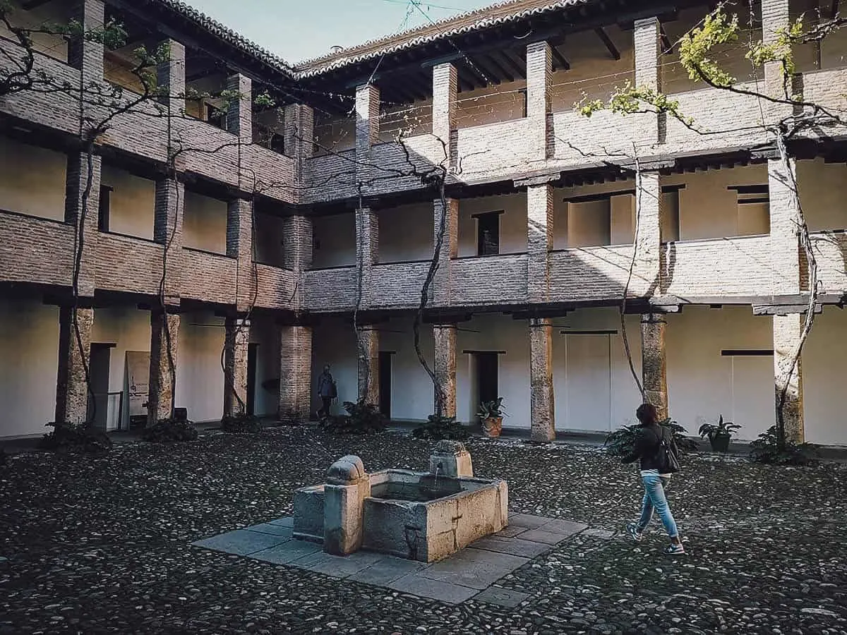 Inside the courtyard of Corral del Carbon