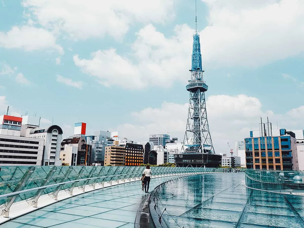14 Things to Do in Nagoya, Japan On the roofdeck of Oasis 21 looking at Nagoya Tower