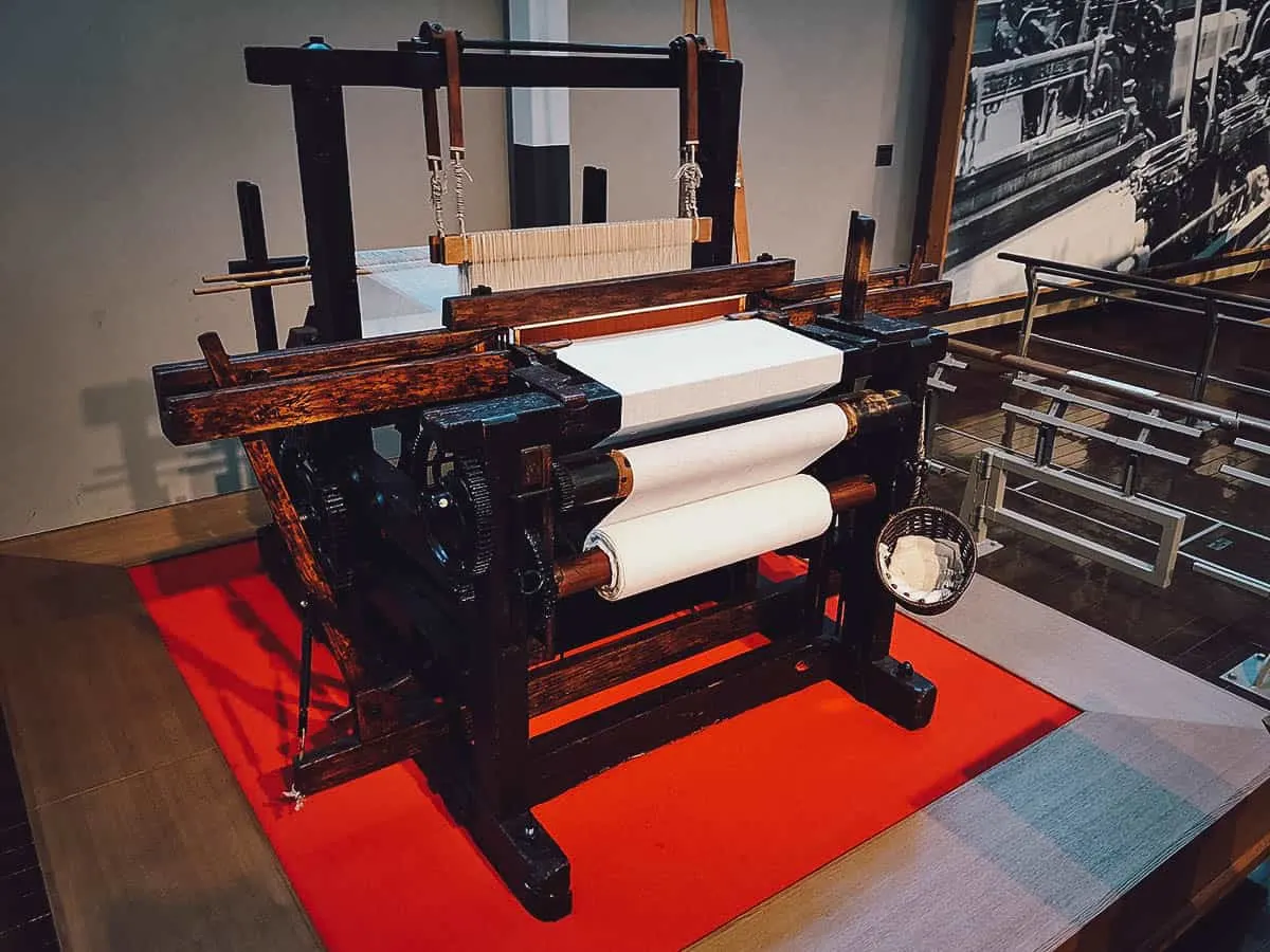 Early model of an automatic loom