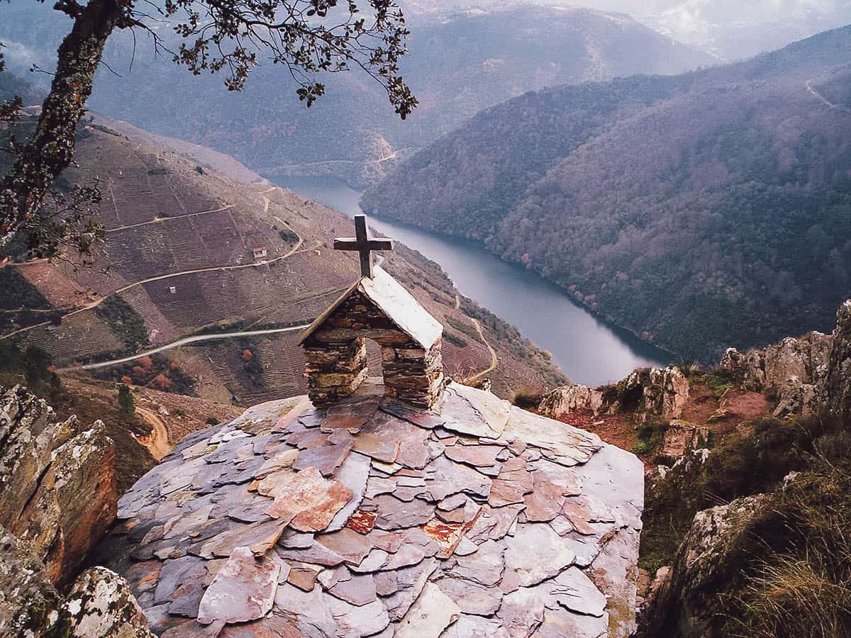 Valleys and river in Ribeira Sacra