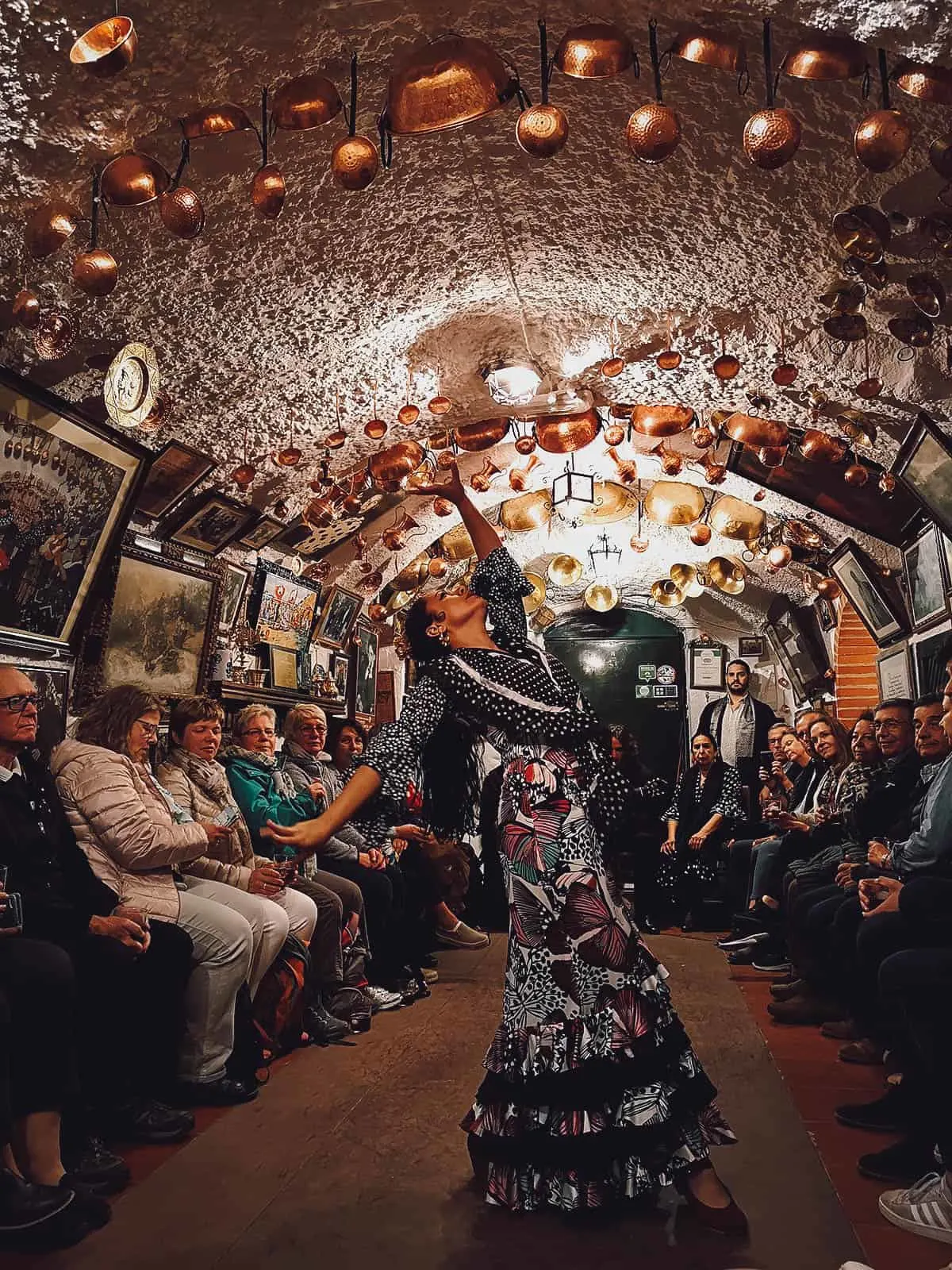 Flamenco dancer inside a cave in Sacrmonte