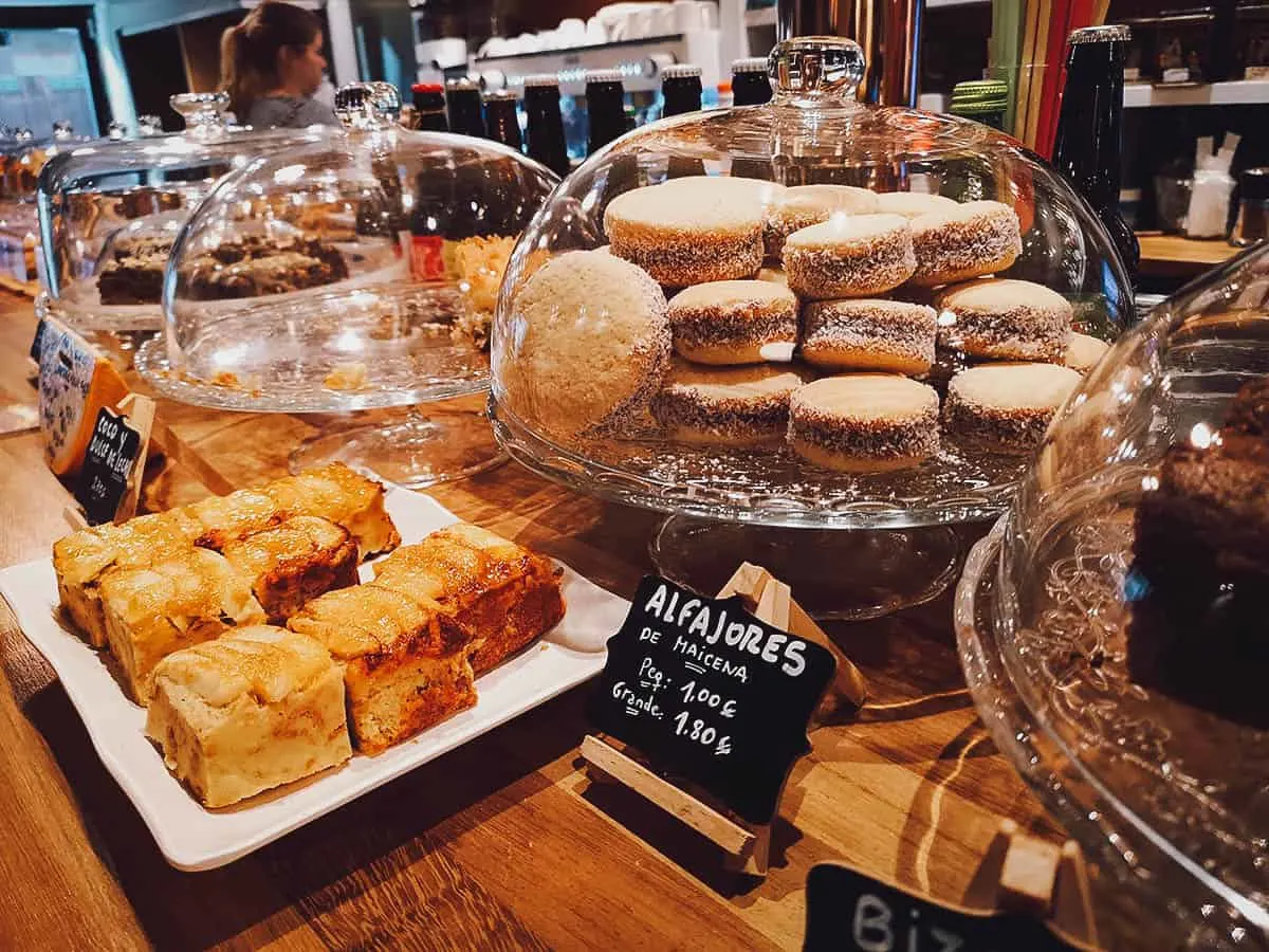 Pastries on counter