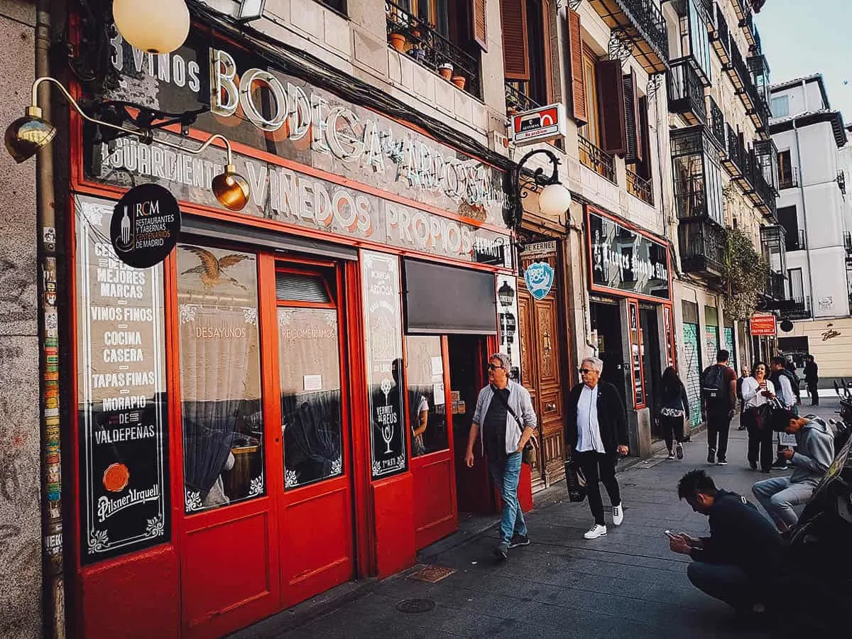 Madrid Food Guide: 14 Must-Try Restaurants, Bars, and Markets Bodega de la Ardosa exterior