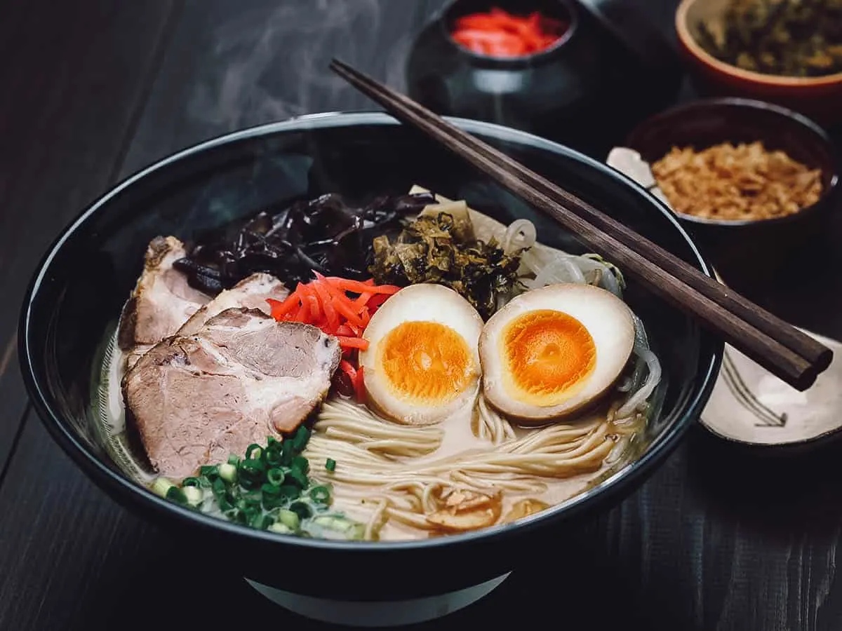 Bowl of Hakata ramen