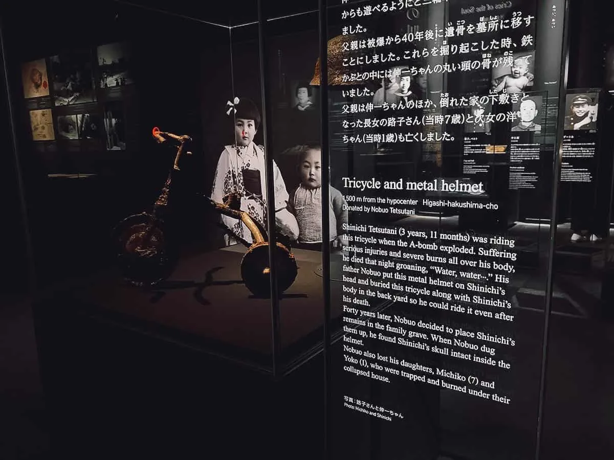 Peace Memorial Museum, Hiroshima, Japan Display at Peace Memorial Museum