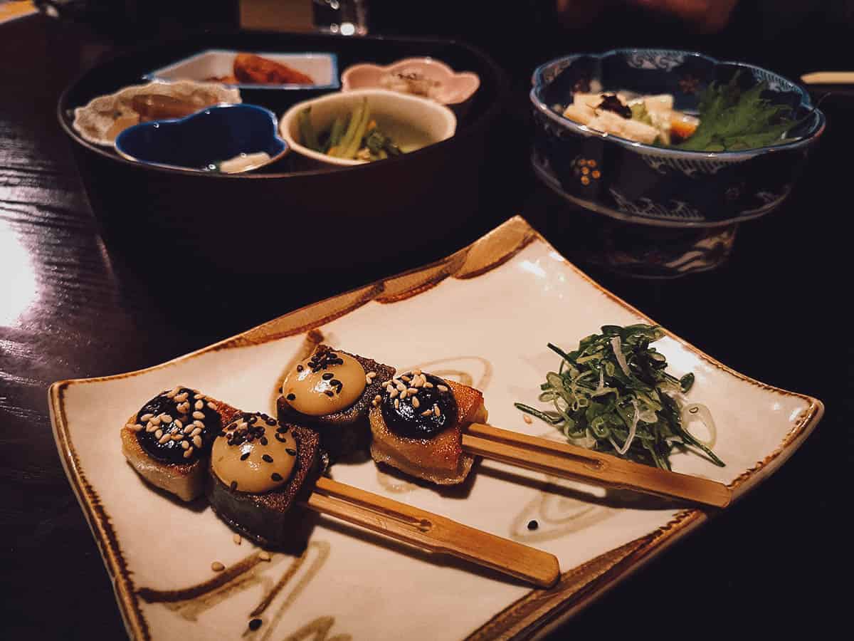 Traditional Japanese dishes