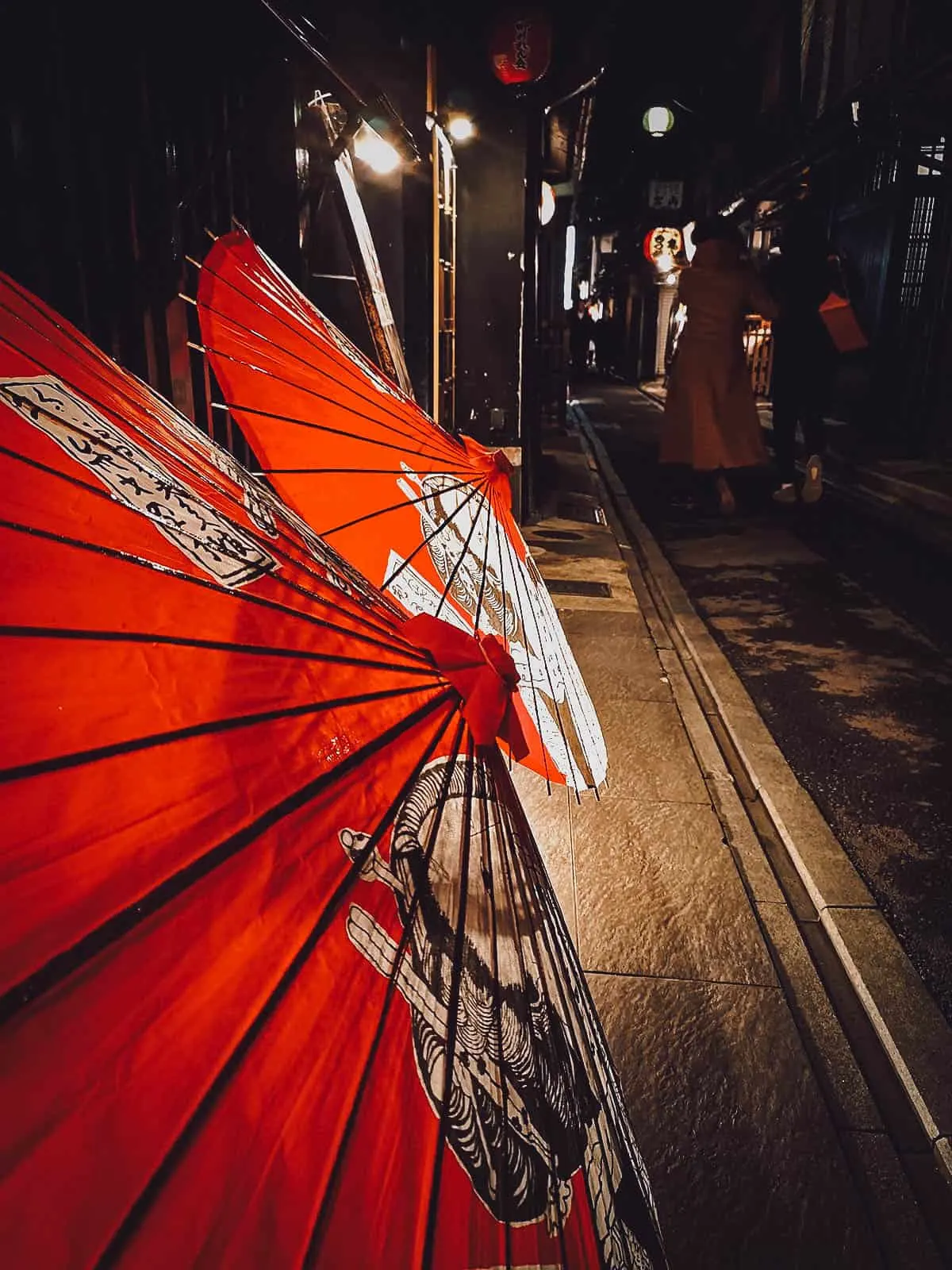 Traditional Japanese paper umbrellas
