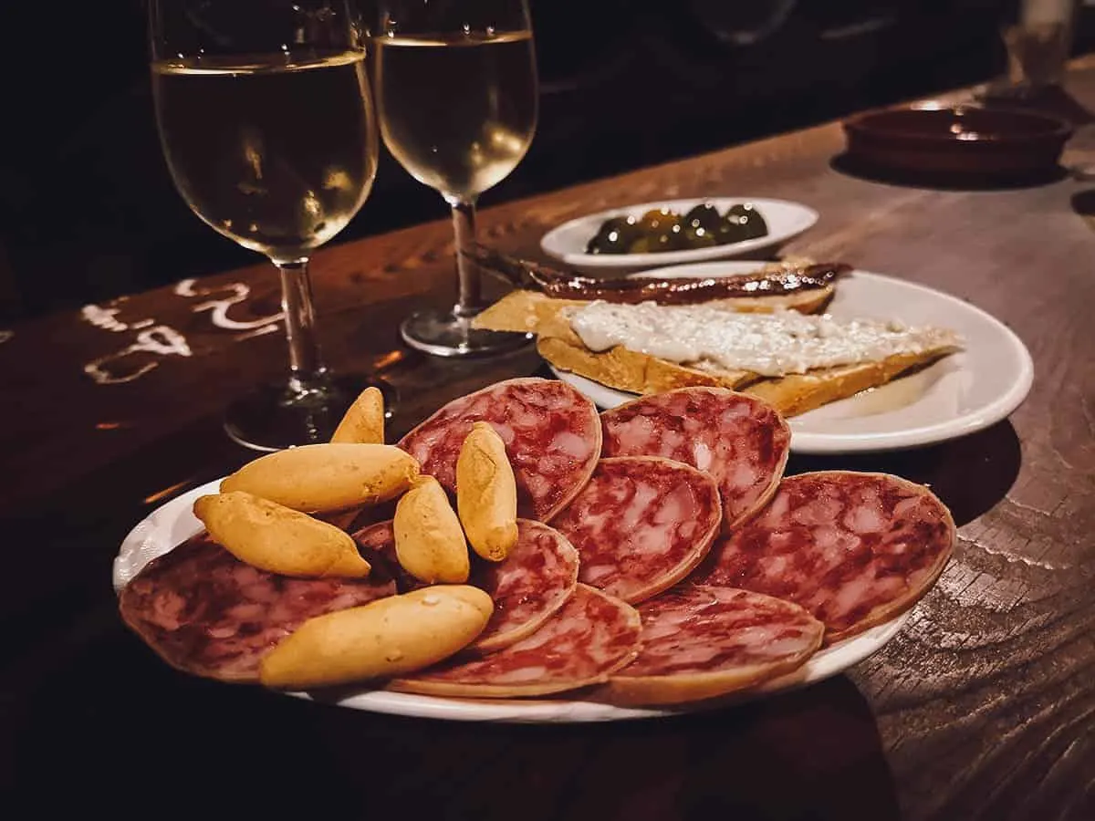 Charcuterie and tapas