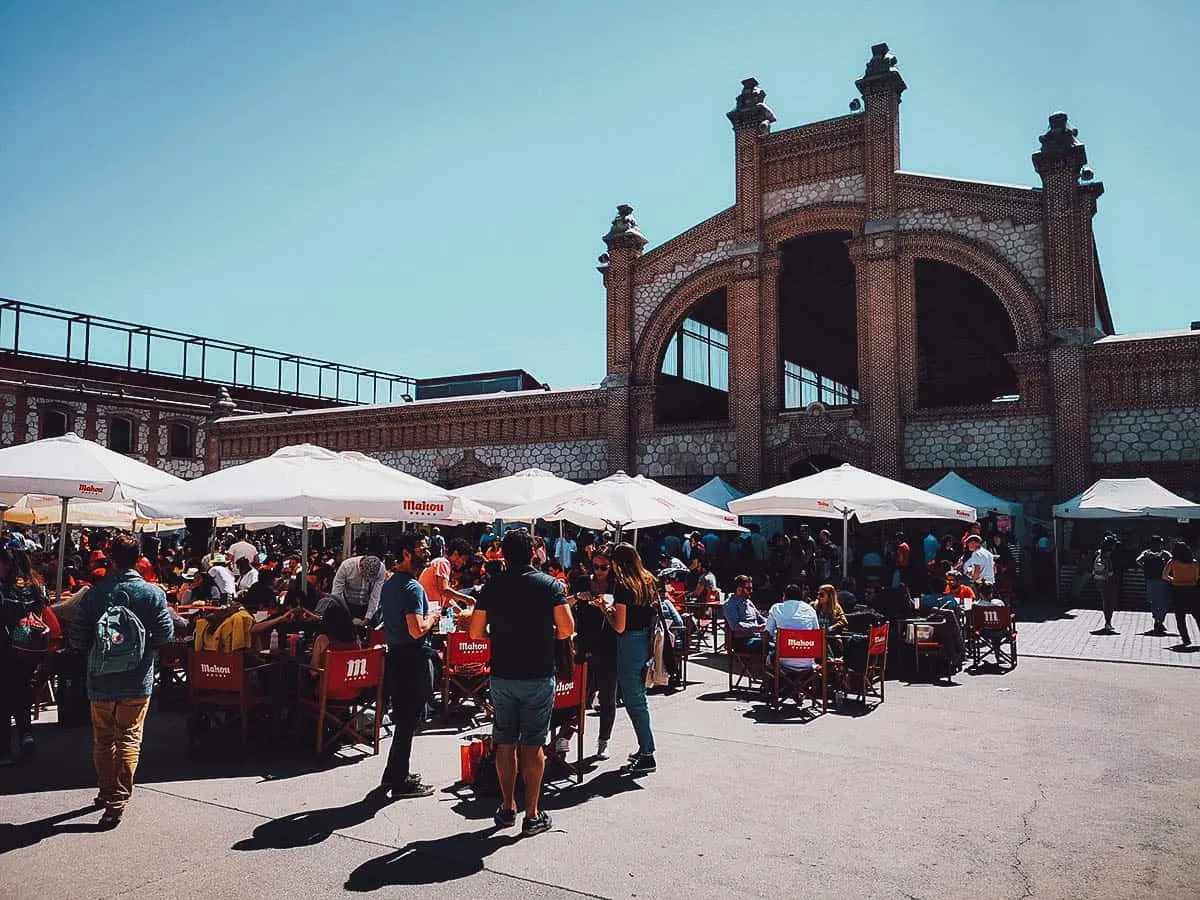Madrid Food Guide: 14 Must-Try Restaurants, Bars, and Markets Courtyard inside Matadero Madrid