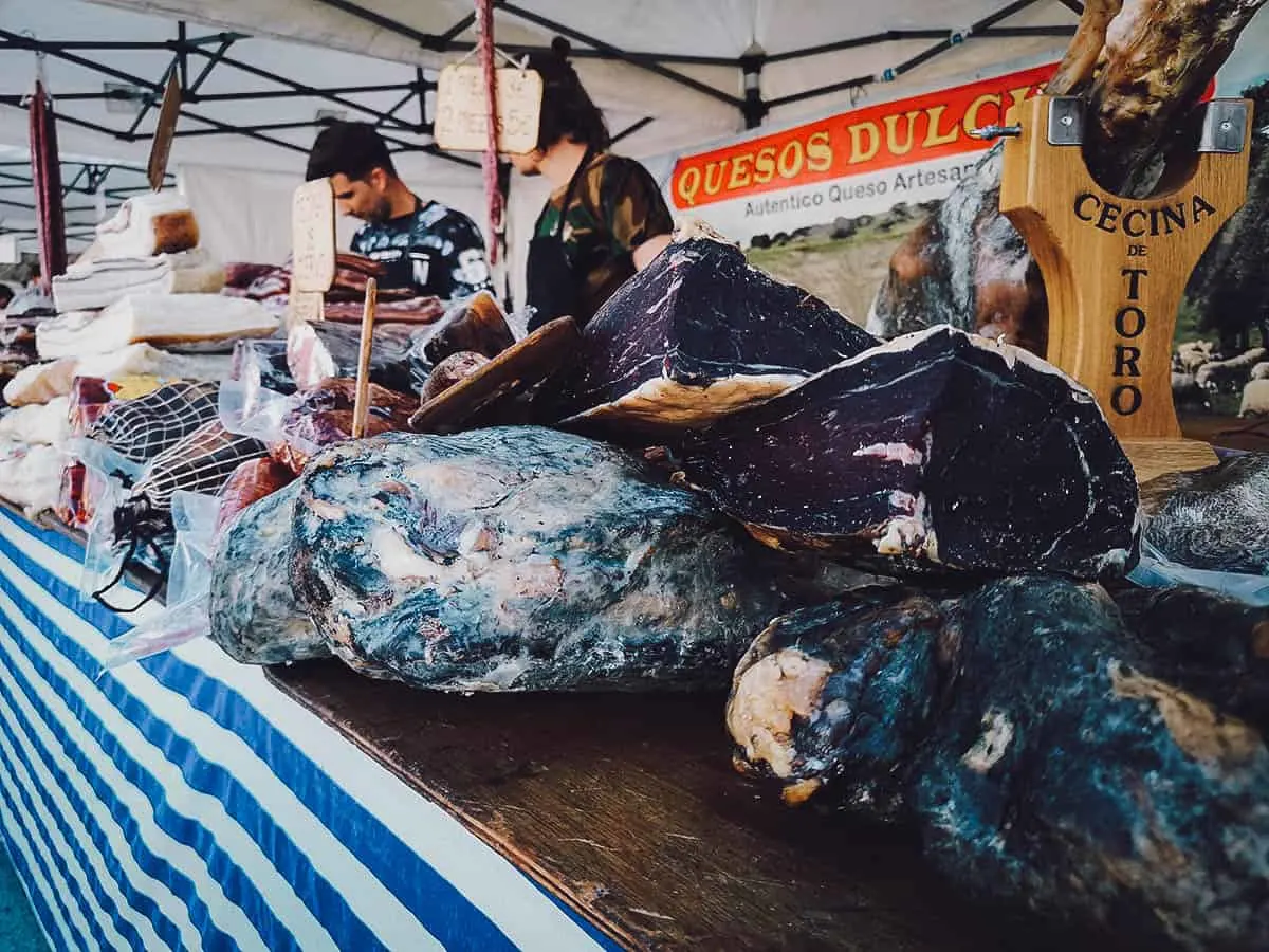 Madrid Food Guide: 14 Must-Try Restaurants, Bars, and Markets Cured meats for sale
