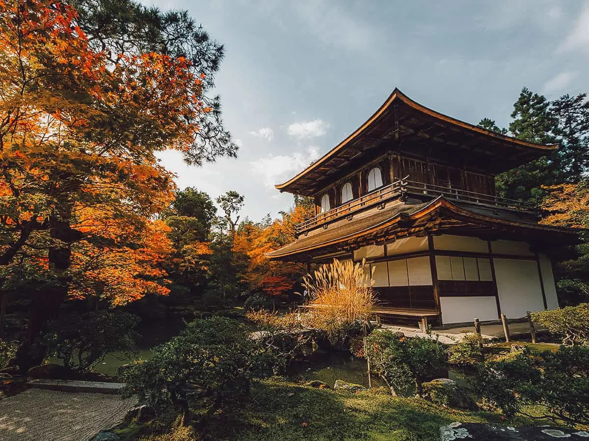 View of the Silver Temple in Kyoto