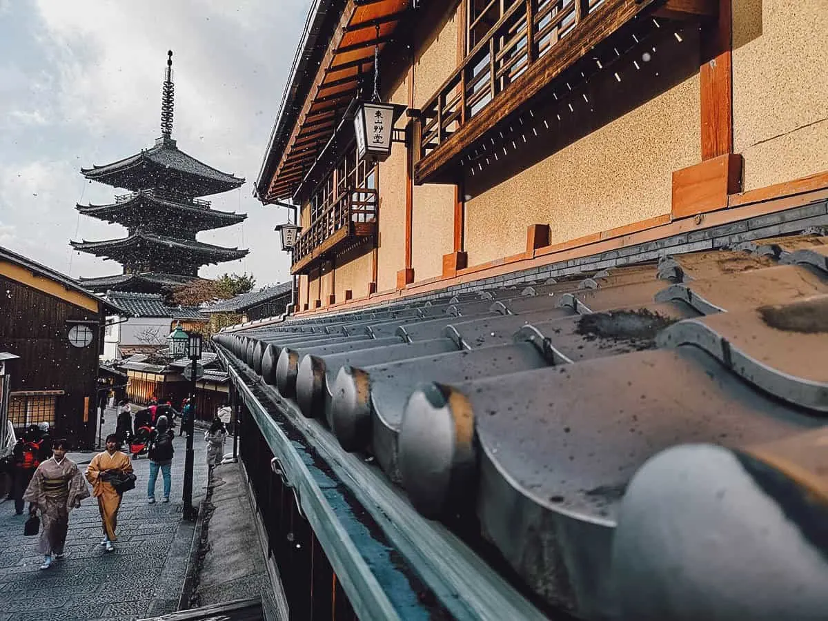 View of Hokan-ji in Kyoto