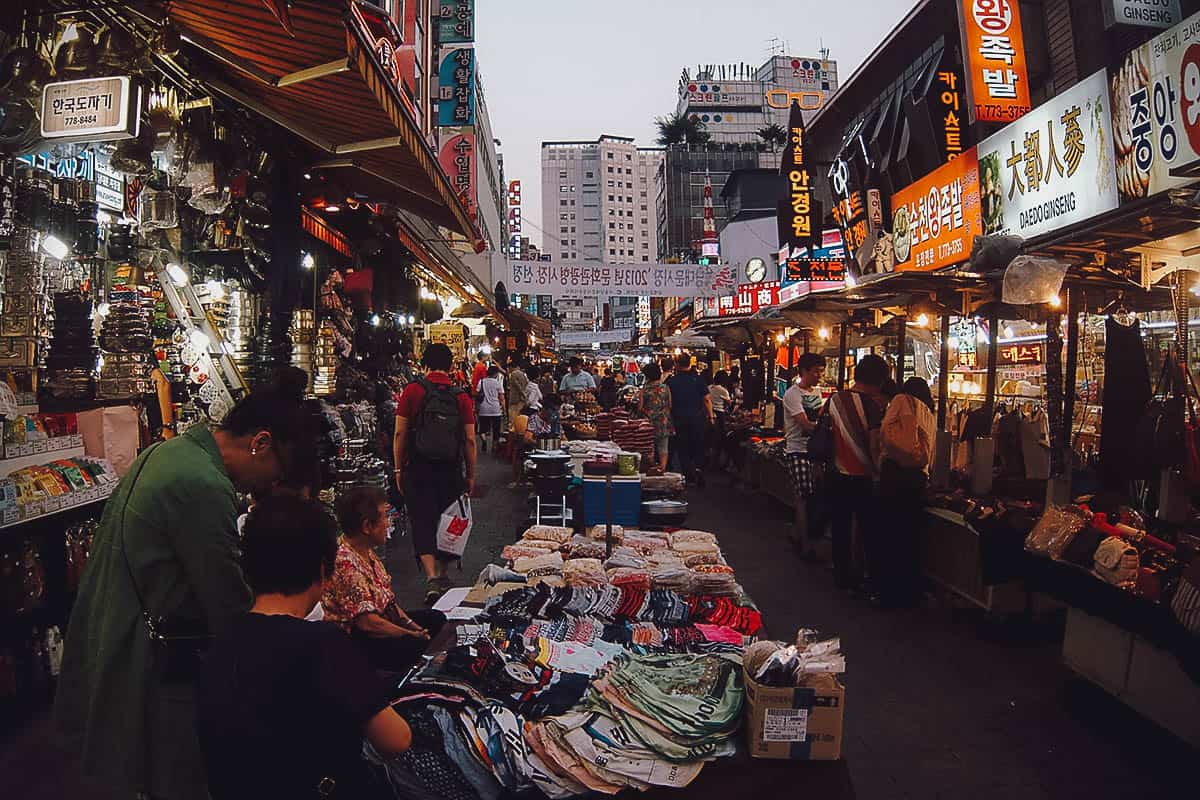 Namdaemun Market in Seoul, South Korea