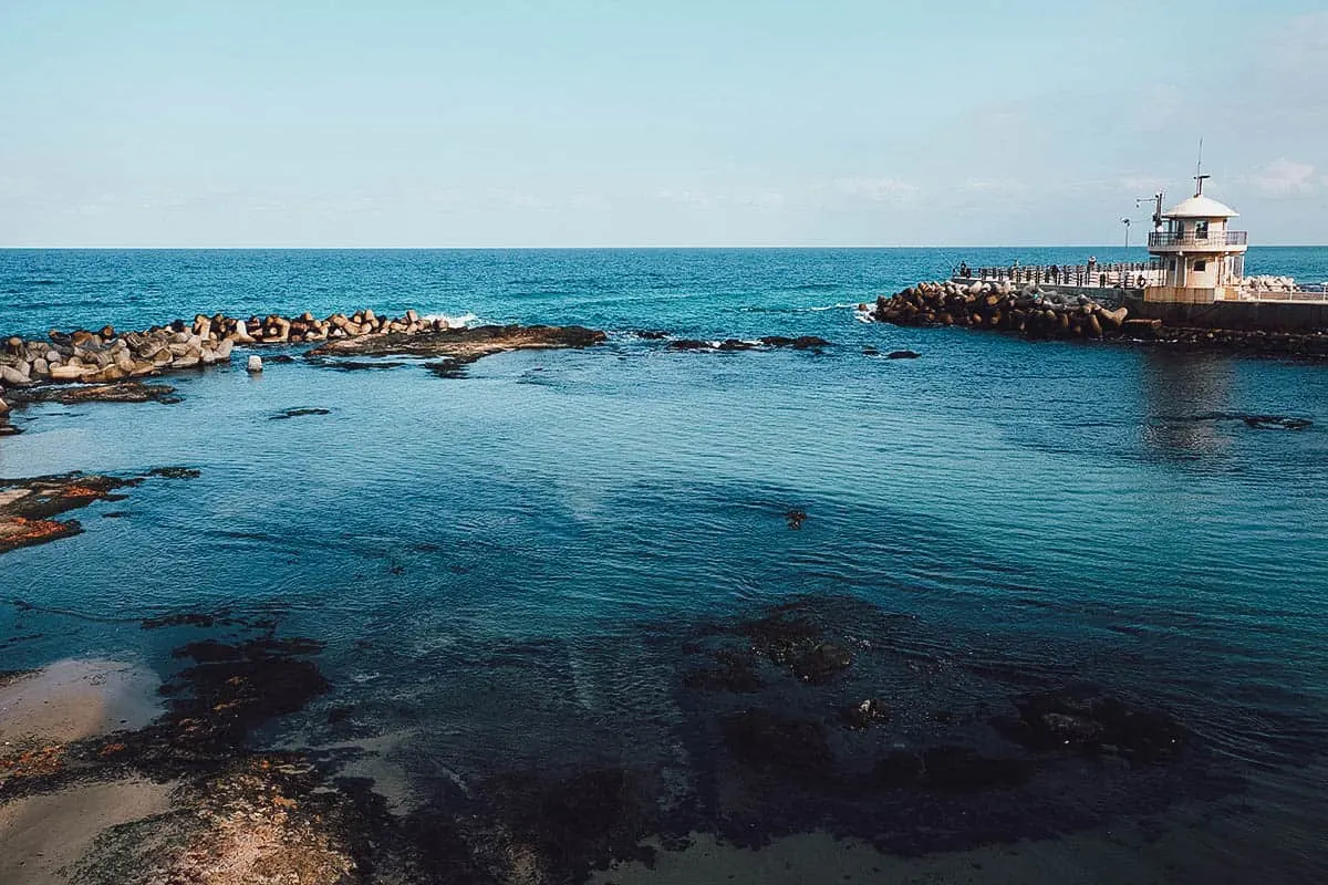 Cove with lighthouse