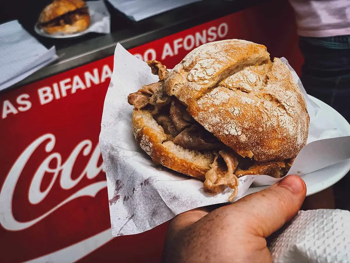 Bifana, Portuguese pork sandwich