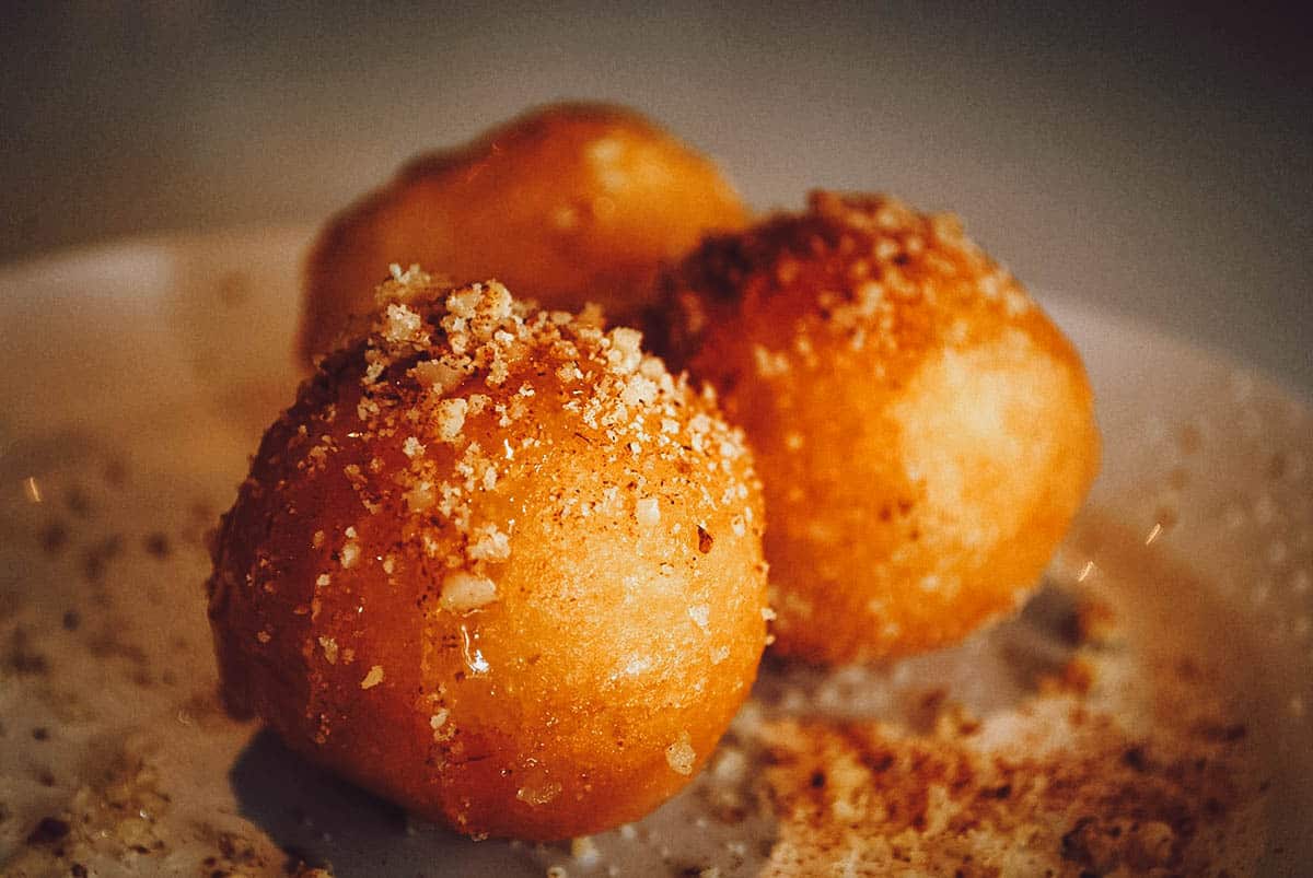 Loukoumades or Greek doughnuts