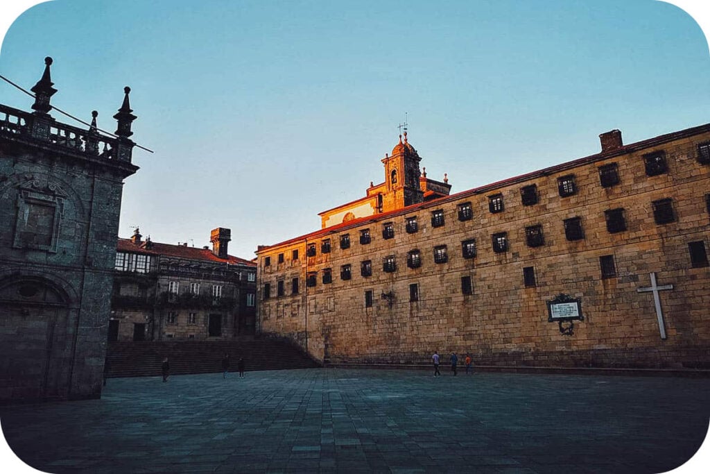 Courtyard in Santiago de Compostela, Spain