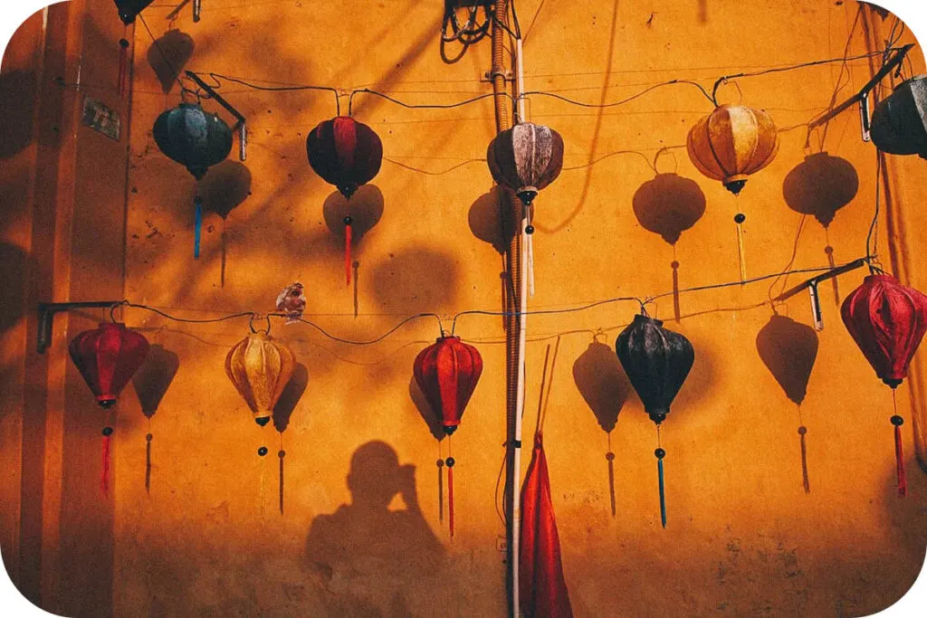 Hanging paper lanterns in Hoi An, Vietnam