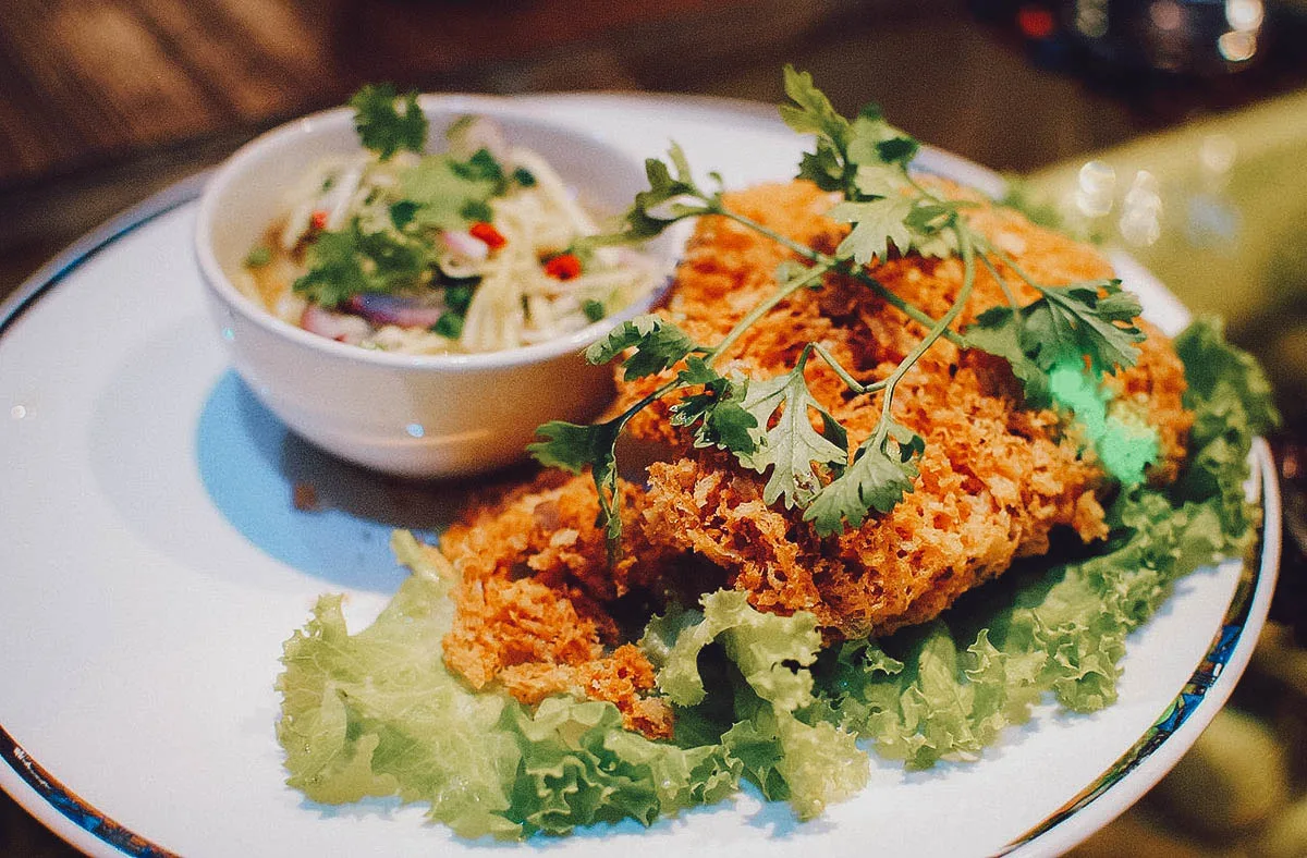 Thai Food Guide Yam pla dook foo or catfish salad